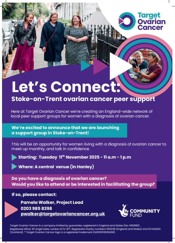 Lets Connect – Target Ovarian Cancer Peer support group